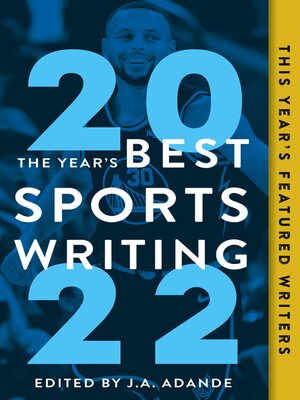 cover image of The Year's Best Sports Writing 2022